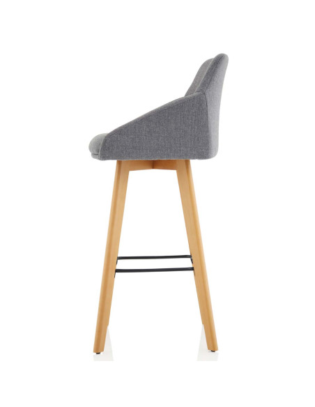 Carmen Bespoke Spark Fabric Wooden Leg High Stool KCUP1950 - pic 32944 | FastDaddyshop