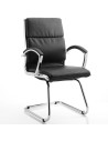 Classic Cantilever Visitor Office Chair Black With Arms BR000030