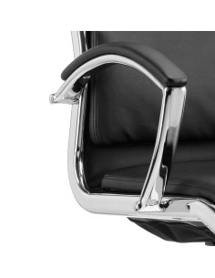 Classic Cantilever Visitor Office Chair Black With Arms BR000030 2