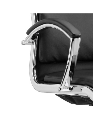 Classic Cantilever Visitor Office Chair Black With Arms BR000030