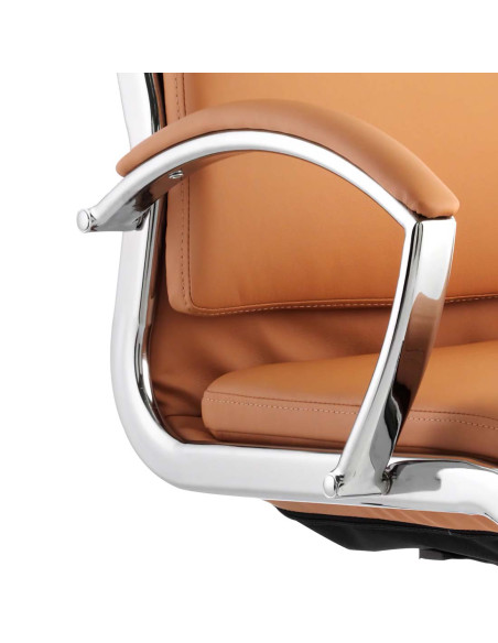 Classic Cantilever Visitor Office Chair Tan With Arms BR000031 - pic 32959 | FastDaddyshop