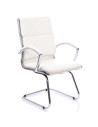 Classic Cantilever Visitor Office Chair White With Arms BR000032