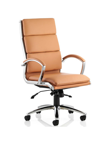 Classic Executive Office Chair High Back Tan With Arms EX000008 - pic 32974 | FastDaddyshop