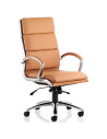 Classic Executive Office Chair High Back Tan With Arms EX000008