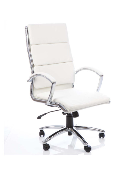 Classic Executive Office Chair High Back White With Arms EX000009 - pic 32984 | FastDaddyshop