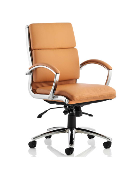Classic Executive Office Chair Medium Back Tan With Arms EX000011 - pic 32997 | FastDaddyshop