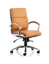 Classic Executive Office Chair Medium Back Tan With Arms EX000011