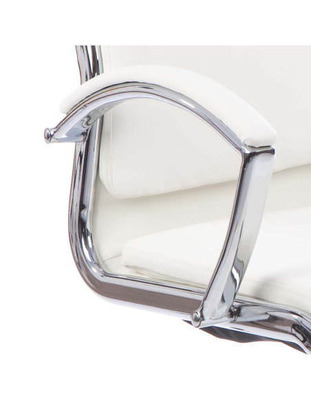 Classic Executive Office Chair Medium Back White With Arms EX000012 - pic 33001 | FastDaddyshop