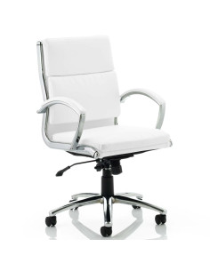 Classic Executive Office Chair Medium Back White With Arms EX000012