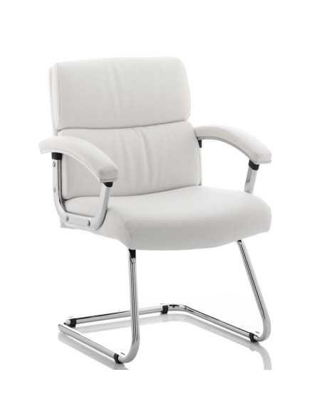 Desire Cantilever Office Chair White With Arms BR000034 - pic 33015 | FastDaddyshop