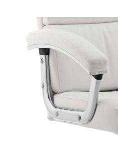 Desire Medium Executive Office Chair White With Arms EX000252 2