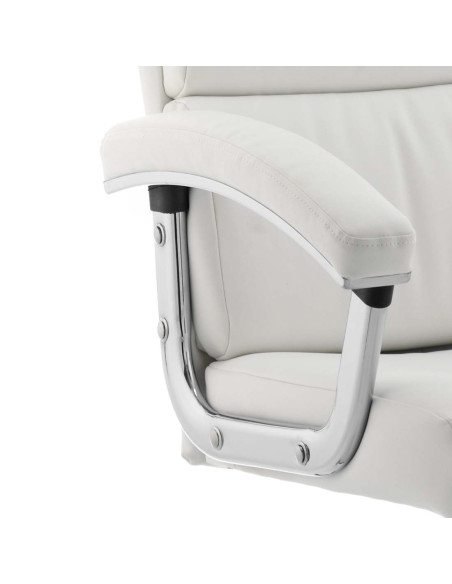 Desire Medium Executive Office Chair White With Arms EX000252 - pic 33028 | FastDaddyshop