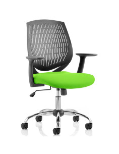 Dura Medium Back Office Chair Bespoke Colour Seat Myrrh Green KCUP0202
