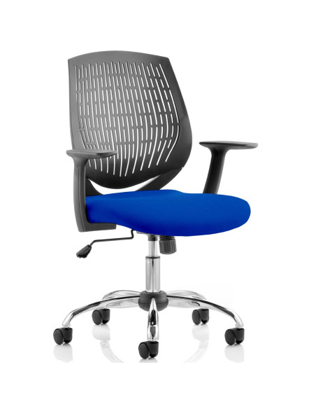 Dura Medium Back Office Chair Bespoke Colour Seat Stevia Blue KCUP0203 - pic 33041 | FastDaddyshop
