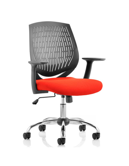 Dura Medium Back Office Chair Bespoke Colour Seat Tabasco Orange KCUP0204 - pic 33045 | FastDaddyshop