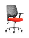 Dura Medium Back Office Chair Bespoke Colour Seat Tabasco Orange KCUP0204