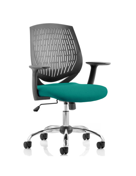 Dura Medium Back Office Chair Bespoke Colour Seat Maringa Teal KCUP0207 - pic 33057 | FastDaddyshop