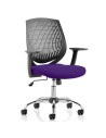 Dura Medium Back Office Chair Bespoke Colour Seat Tansy Purple KCUP0208