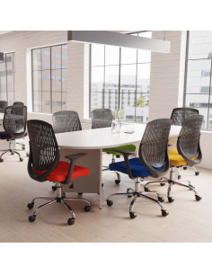 Dura Medium Back Office Chair Bespoke Colour Seat Tansy Purple KCUP0208 2