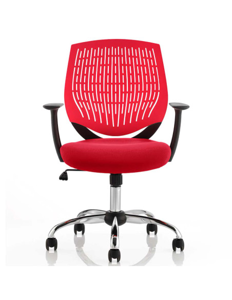 Dura Office Chair Red Back Bespoke Colour Seat Bergamot Cherry KCUP1696 - pic 33065 | FastDaddyshop