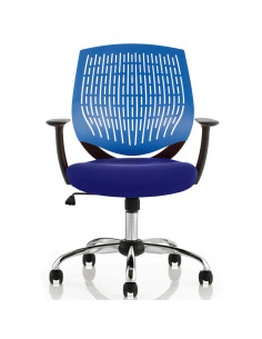 Dura Office Chair Blue Back Bespoke Colour Seat Stevia Blue KCUP1698
