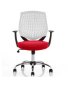 Dura Office Chair White Back Bespoke Colour Seat Bergamot Cherry KCUP1700