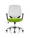 Dura Office Chair White Back Bespoke Colour Seat Myrrh Green KCUP1707