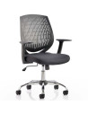 Dura Task Operator Medium Back Office Chair Black With Arms OP000014