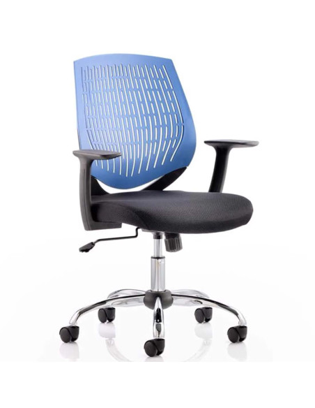 Dura Task Operator Medium Back Office Chair Blue With Arms OP000015 - pic 33117 | FastDaddyshop