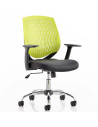 Dura Task Operator Medium Back Office Chair Green With Arms OP000016