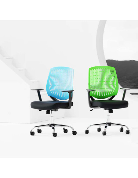 Dura Task Operator Medium Back Office Chair Blue With Arms OP000015 - pic 33128 | FastDaddyshop