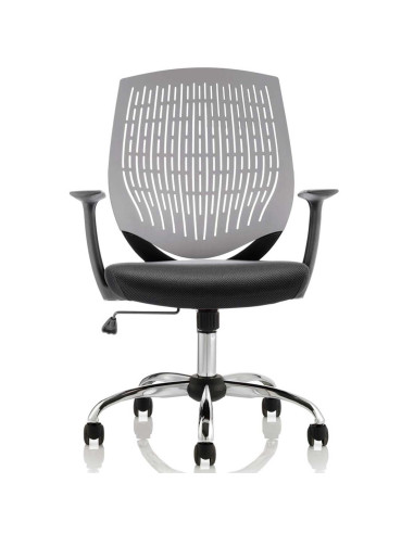 Dura Task Operator Medium Back Office Chair Grey With Arms OP000017
