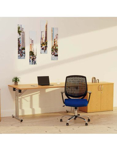 Dura Task Operator Medium Back Office Chair Grey With Arms OP000017