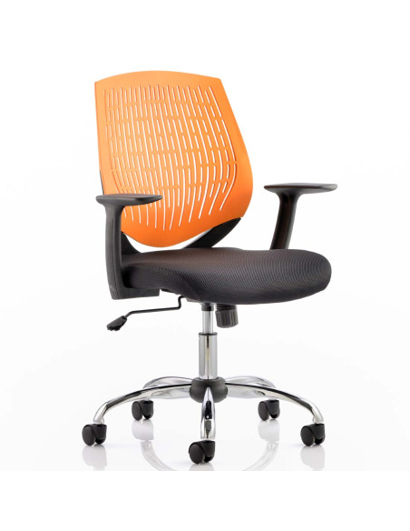 Dura Task Operator Medium Back Office Chair Orange With Arms OP000019 - pic 33135 | FastDaddyshop