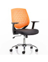 Dura Task Operator Medium Back Office Chair Orange With Arms OP000019