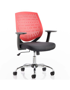 Dura Task Operator Medium Back Office Chair Red With Arms OP000020
