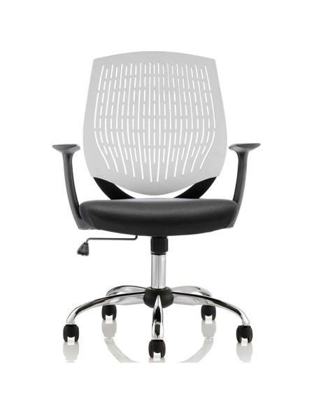 Dura Task Operator Medium Back Office Chair White With Arms OP000022 - pic 33147 | FastDaddyshop