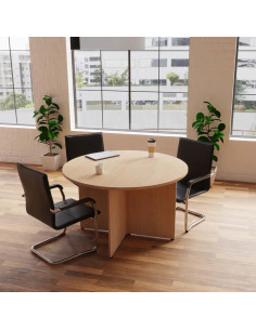 Echo Cantilever Office Chair Black Soft Bonded Leather With Arms BR000178 2