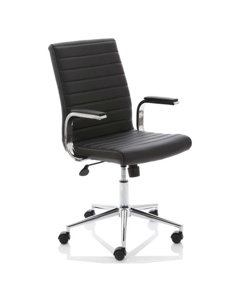 Ezra Medium Back Executive Black Leather Office Chair EX000188 - pic 33182 | FastDaddyshop