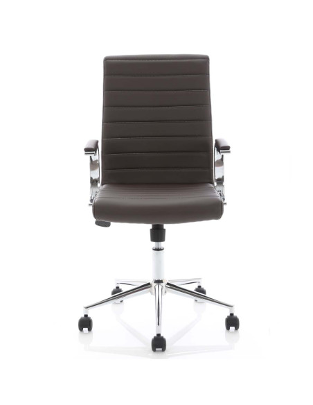 Ezra Medium Back Executive Brown Leather Office Chair EX000190 - pic 33198 | FastDaddyshop