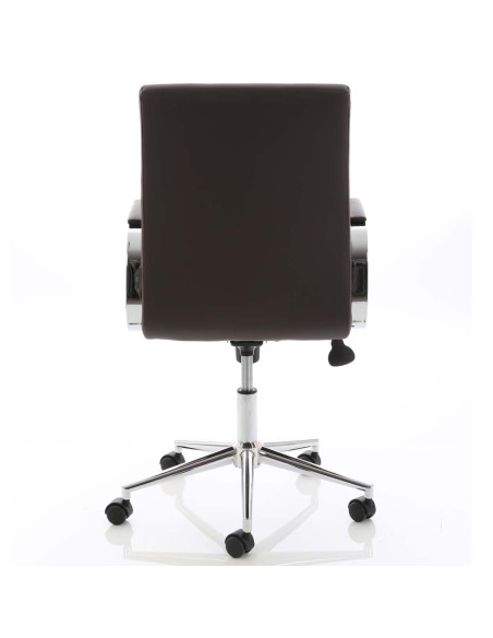 Ezra Medium Back Executive Brown Leather Office Chair EX000190 - pic 33200 | FastDaddyshop
