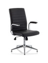 Ezra Executive Black Leather Office Chair With Glides KCUP1692