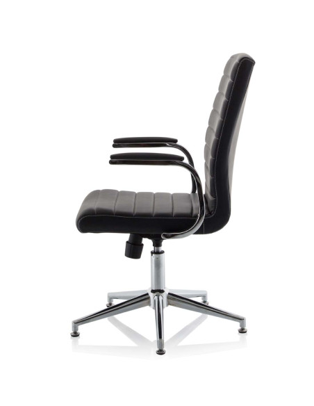Ezra Executive Black Leather Office Chair With Glides KCUP1692 - pic 33223 | FastDaddyshop