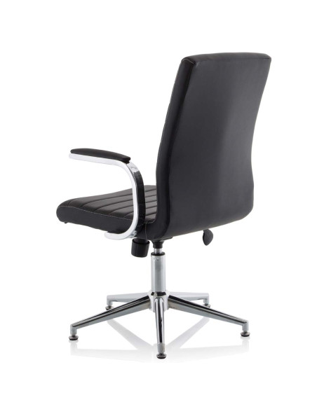 Ezra Executive Black Leather Office Chair With Glides KCUP1692 - pic 33224 | FastDaddyshop