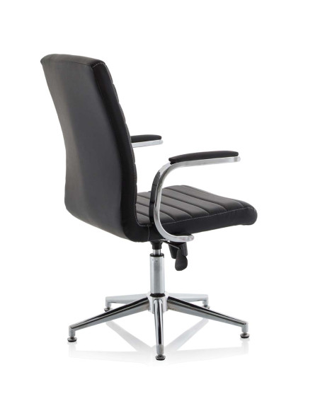 Ezra Executive Black Leather Office Chair With Glides KCUP1692 - pic 33225 | FastDaddyshop