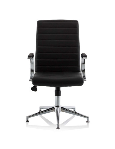 Ezra Executive Brown Leather Office Chair With Glides KCUP1693