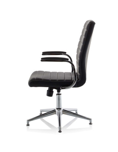 Ezra Executive Brown Leather Office Chair With Glides KCUP1693