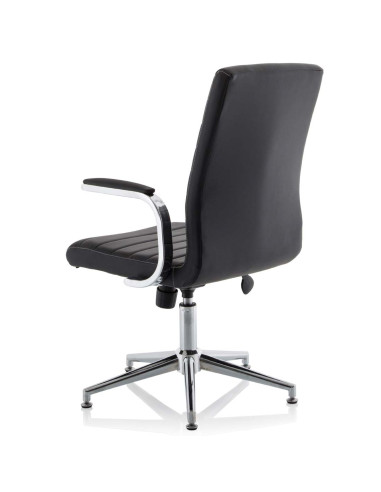 Ezra Executive Brown Leather Office Chair With Glides KCUP1693