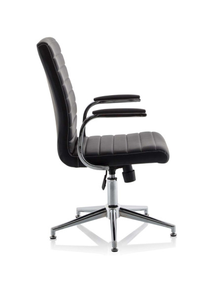 Ezra Executive Brown Leather Office Chair With Glides KCUP1693 - pic 33235 | FastDaddyshop