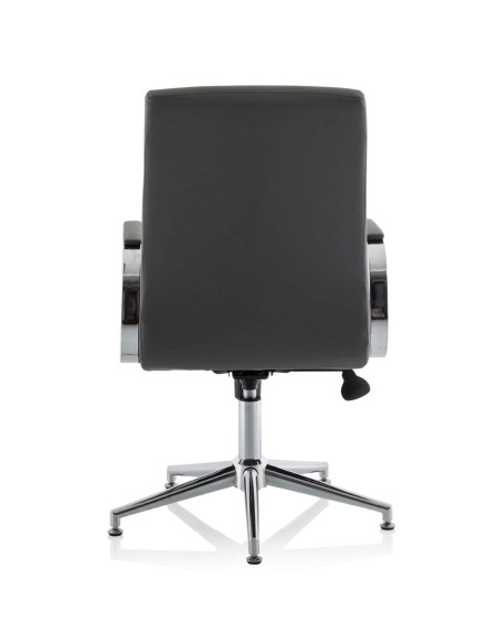 Ezra Executive Grey Leather Office Chair With Glides KCUP1694 - pic 33243 | FastDaddyshop